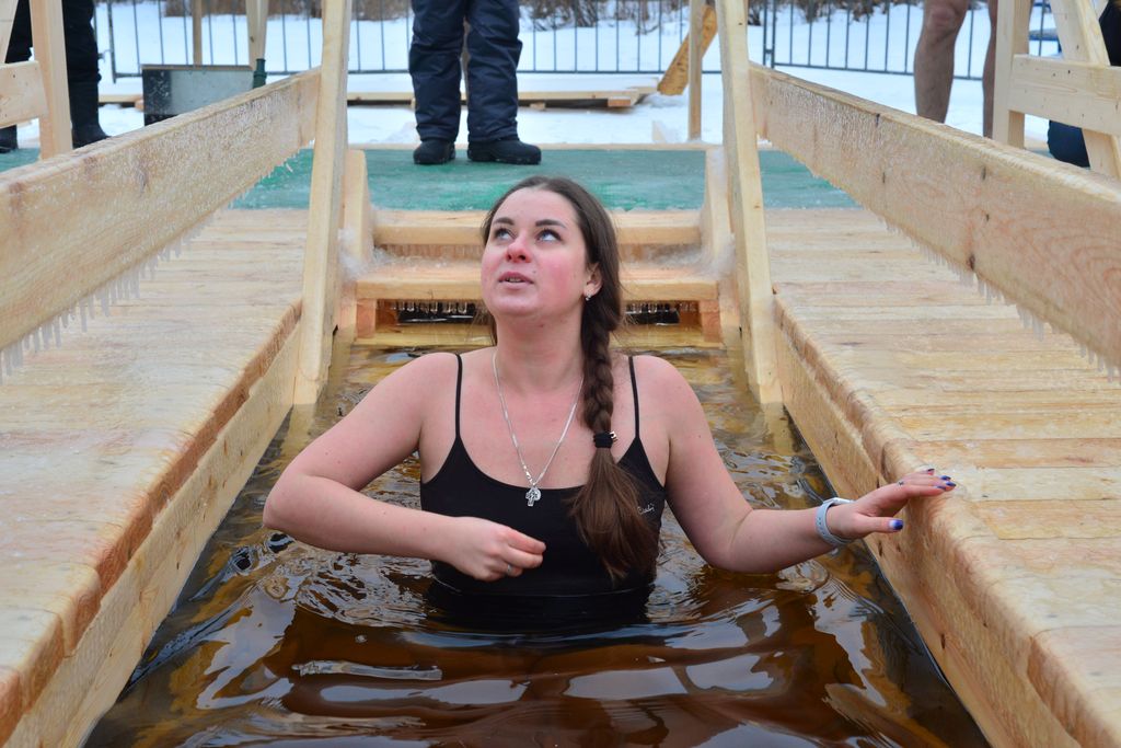 Крещенские купания в Восточном округе 18-19 января 2019. Парк "Сокольники" и Святое озеро